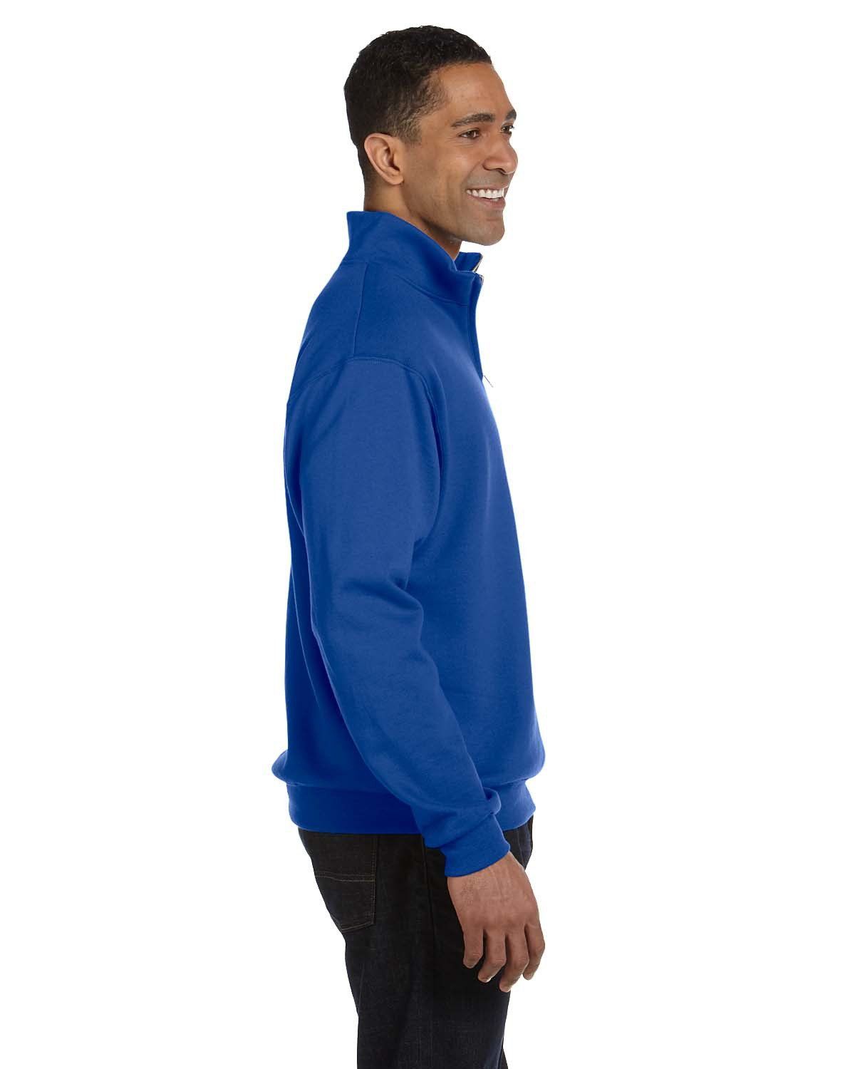 'Jerzees 995M Men's Adult NuBlend Quarter Zip Cadet Collar Sweatshirt'