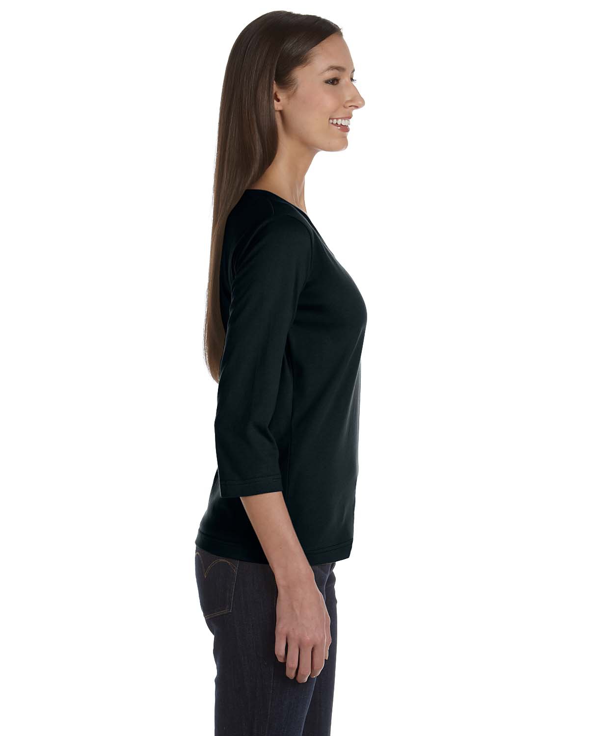 'LAT 3577 Ladies 3/4-Sleeve Premium Jersey T-Shirt'