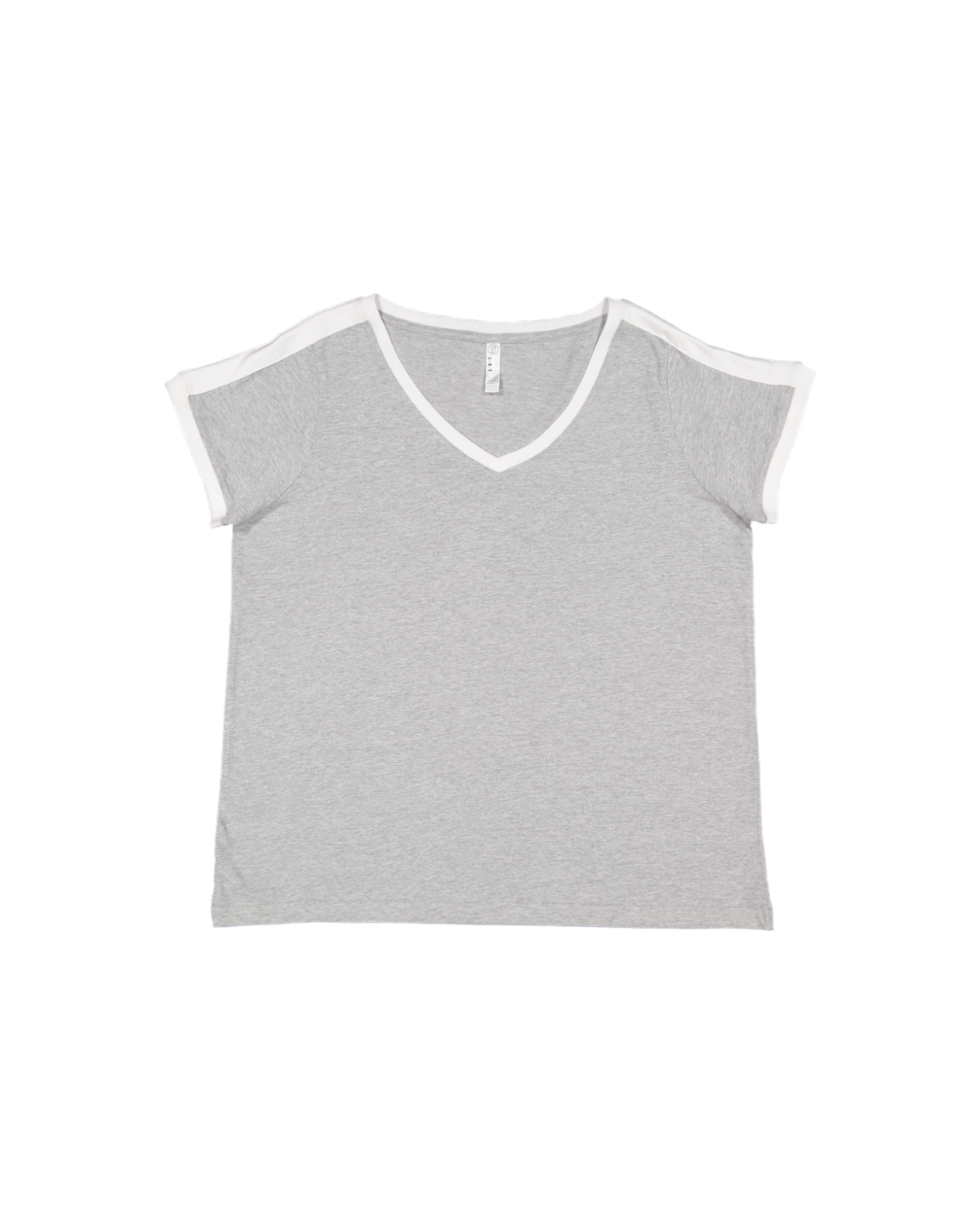 'LAT 3832 Ladies Curvy Soccer Ringer T-Shirt'