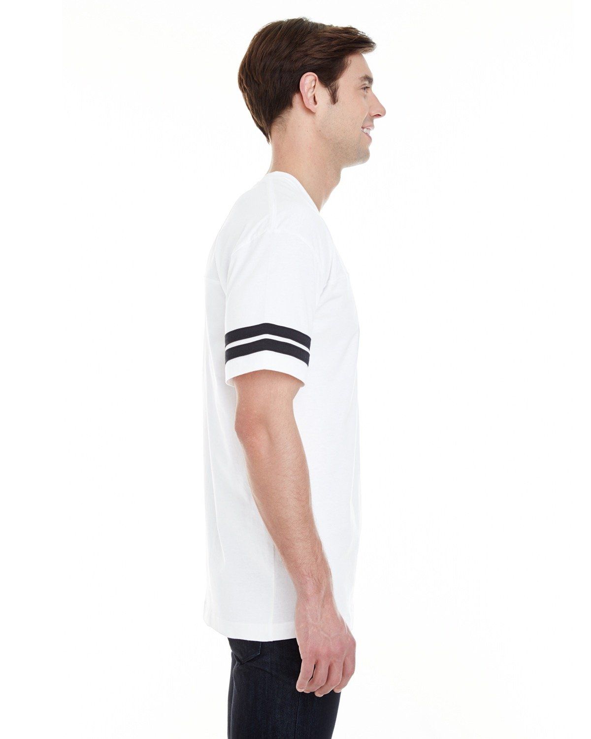'LAT 6937 Adult Short Sleeve Football Fine Jersey T-Shirt'