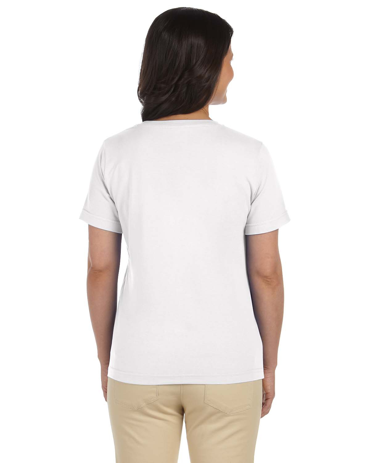 'LAT L-3587 Ladies V-Neck Premium Jersey T-Shirt'
