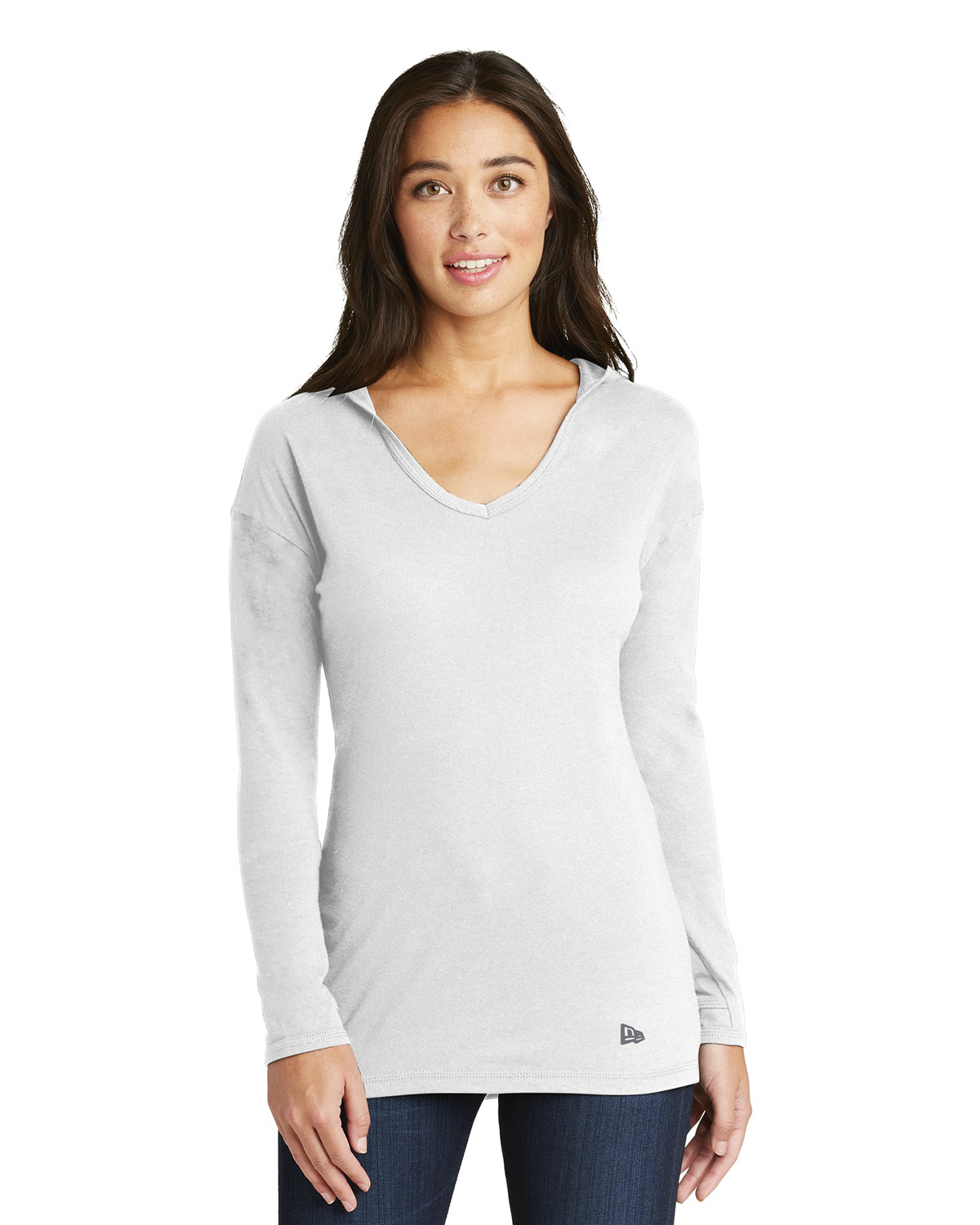 'New Era LNEA131 Ladies TriBlend Performance Pullover Hoodie Tee'