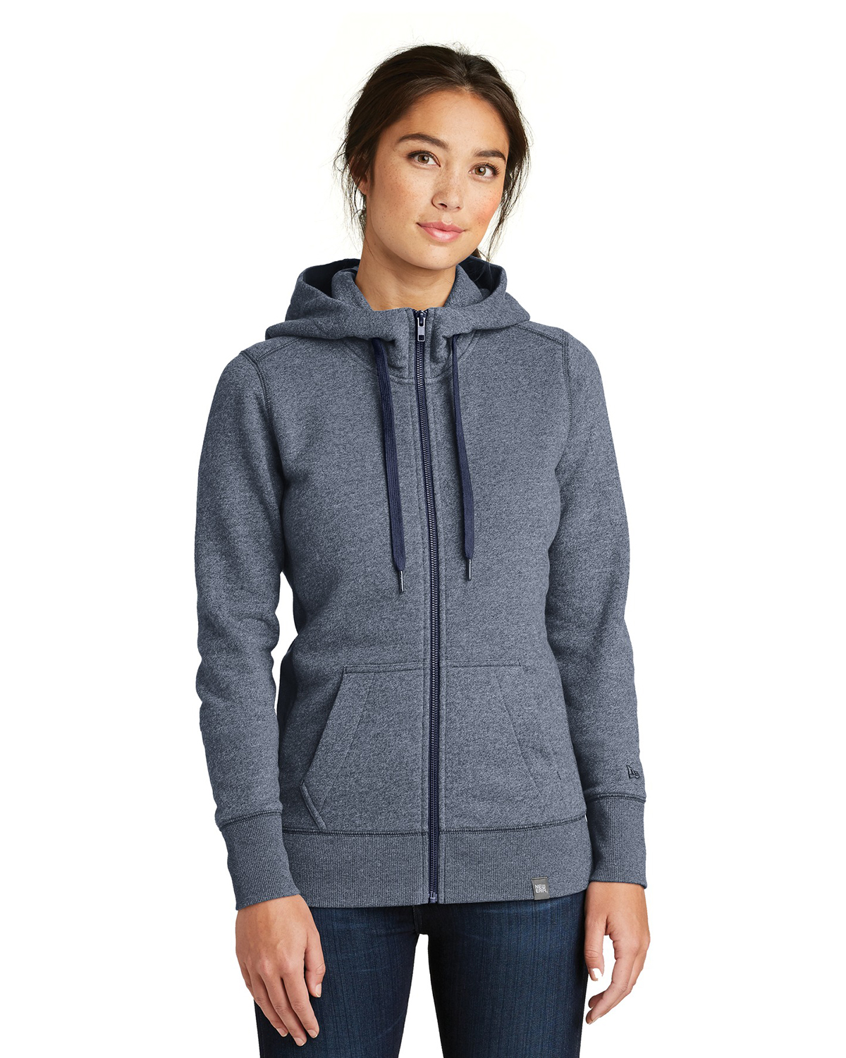 'New Era LNEA502 Ladies French Terry FullZip Hoodie'