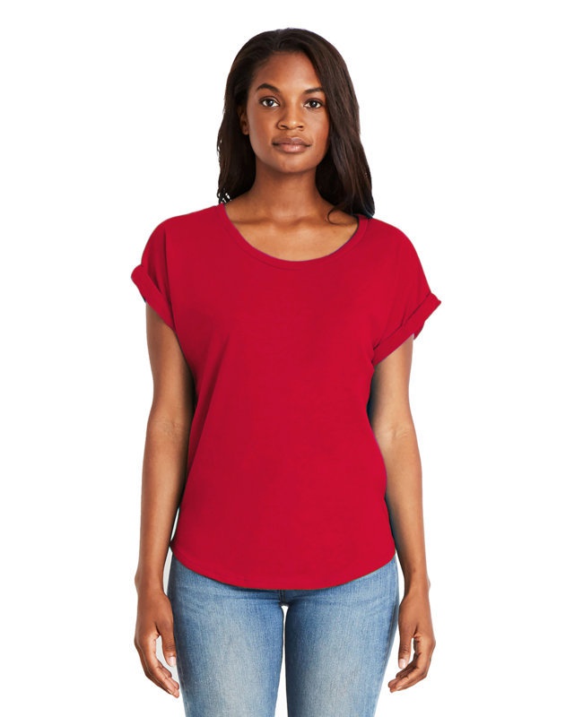 'Next Level 6360 Ladies' Dolman with Rolled Sleeves'