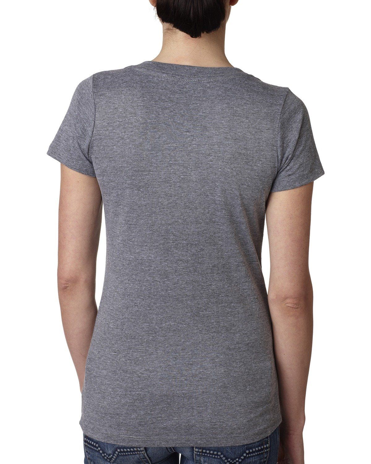 'Next Level 6740 Ladies' Triblend Deep V'