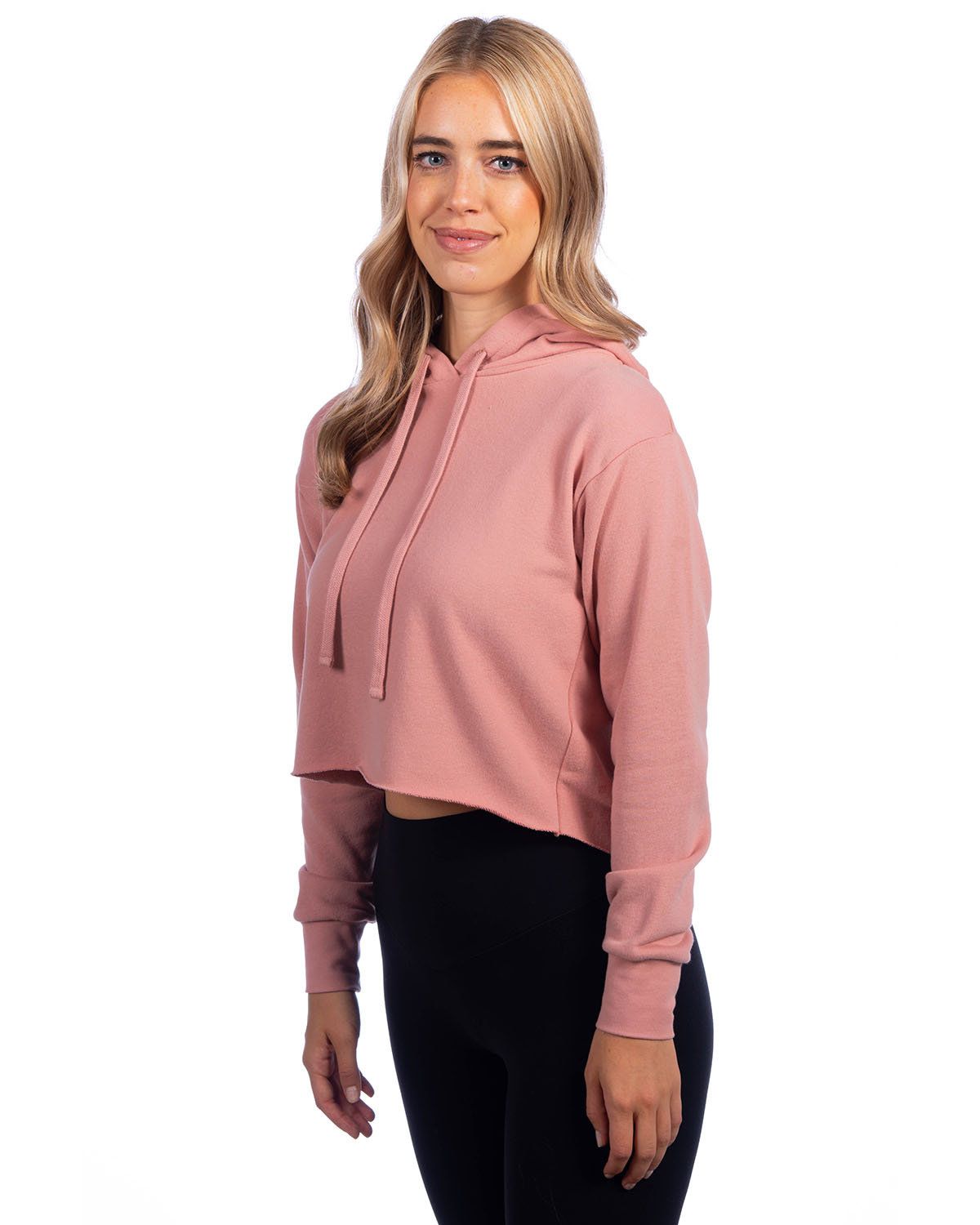 'Next Level 9384 Ladies' Cropped Pullover Hooded Sweatshirt'