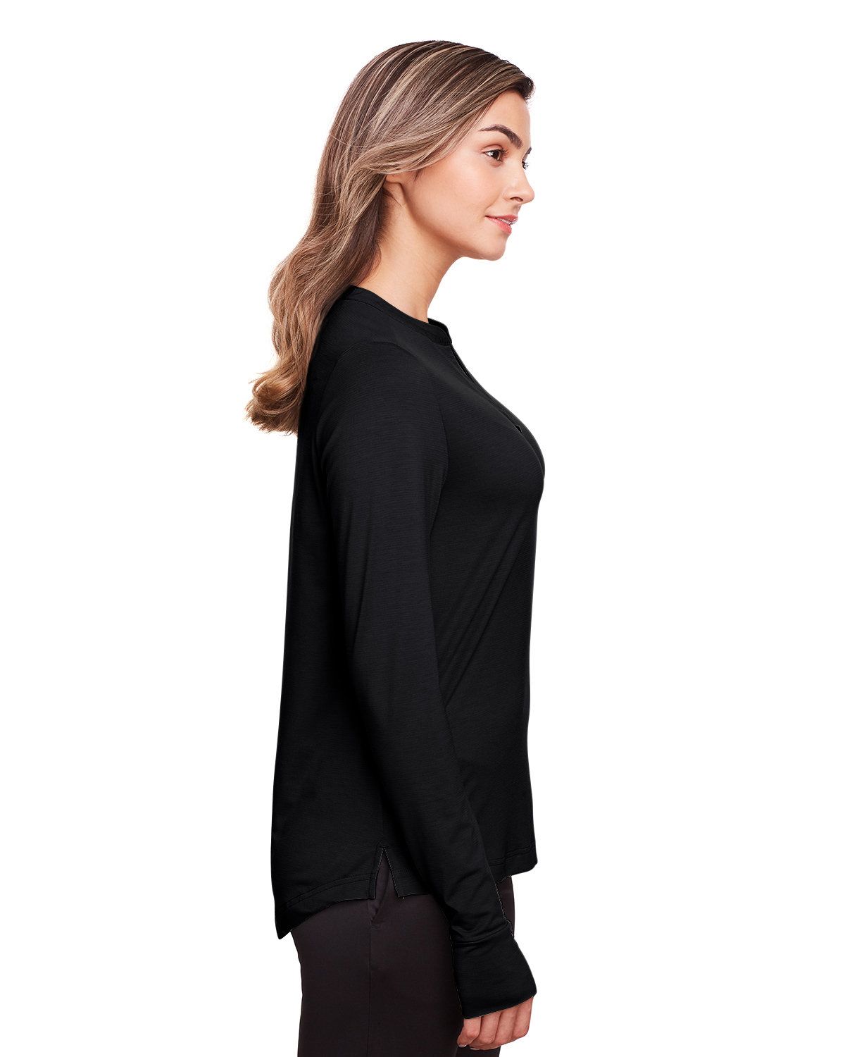 'North End NE400W Ladies Jaq Snap Up Stretch Performance Pullover'
