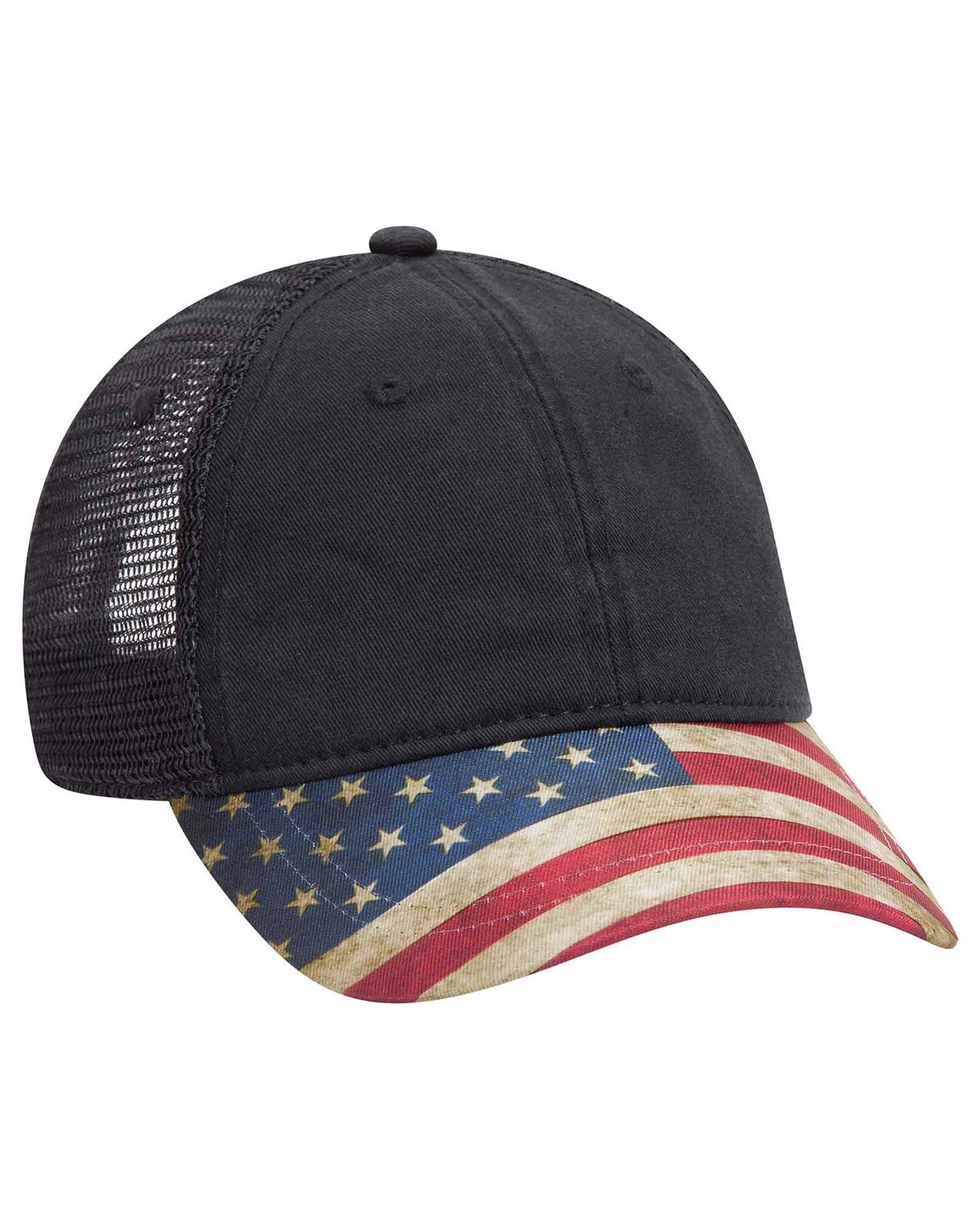 'OTTO 121 1281 Otto cap 6 panel low profile soft mesh back trucker dad hat'