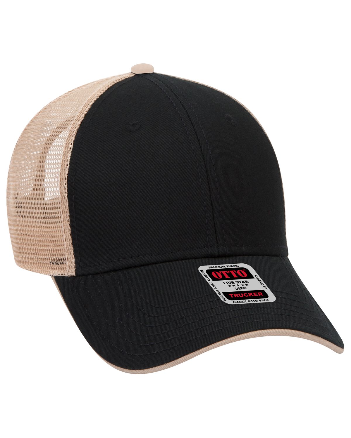 'OTTO 122 945 Otto cap 6 panel low profile mesh back trucker hat'