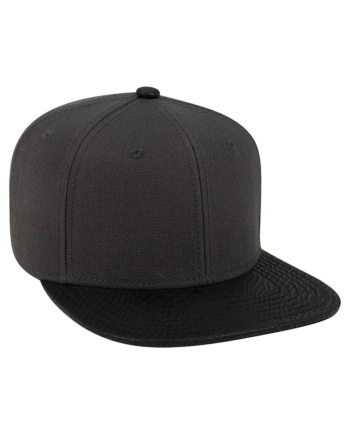 'OTTO 148 1191 Otto cap 6 panel mid profile flat visor baseball cap'