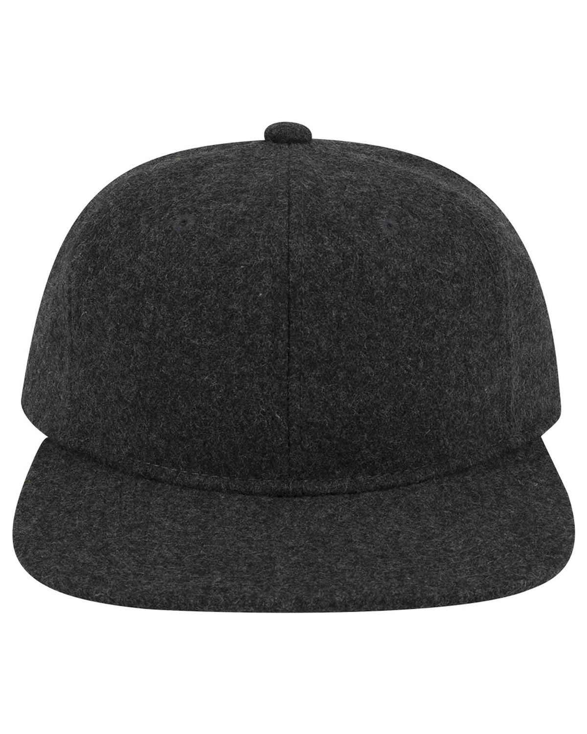 'OTTO 148 1200 Otto cap 6 panel mid profile flat visor strapback hat'