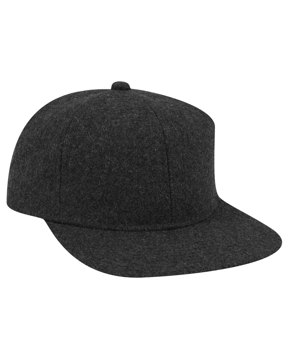 'OTTO 148 1200 Otto cap 6 panel mid profile flat visor strapback hat'