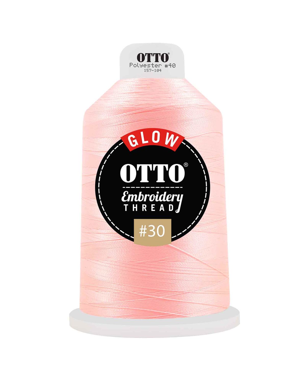 'OTTO 157 104 Otto embroidery glow in the dark thread #30 4,400 yd. king cone'