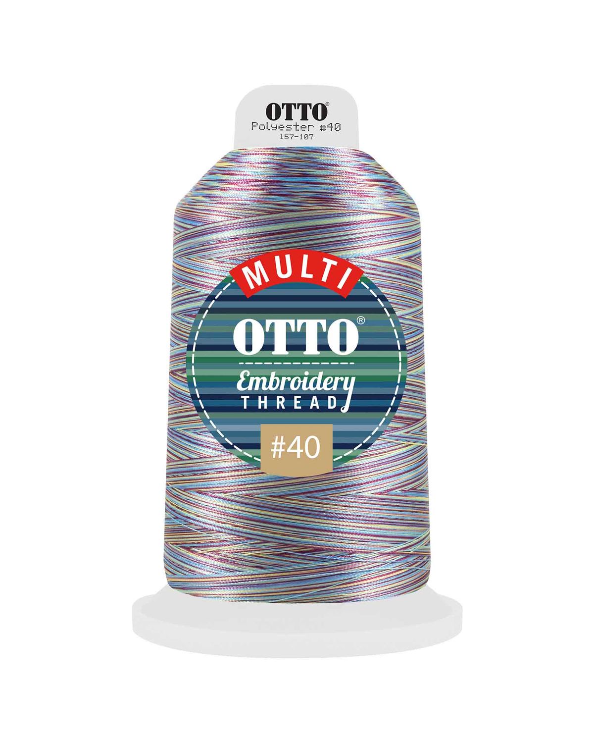 'OTTO 157 107 Otto embroidery multicolor thread #40 5,500 yd. king cone'