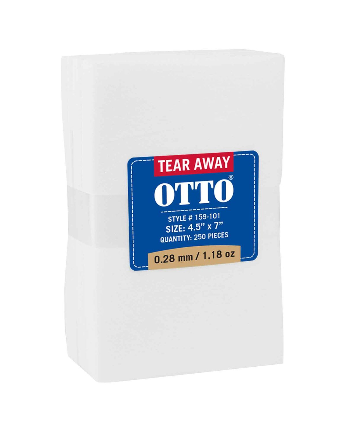 'OTTO 159 101 Otto embroidery stabilizer backing tear away sheets'