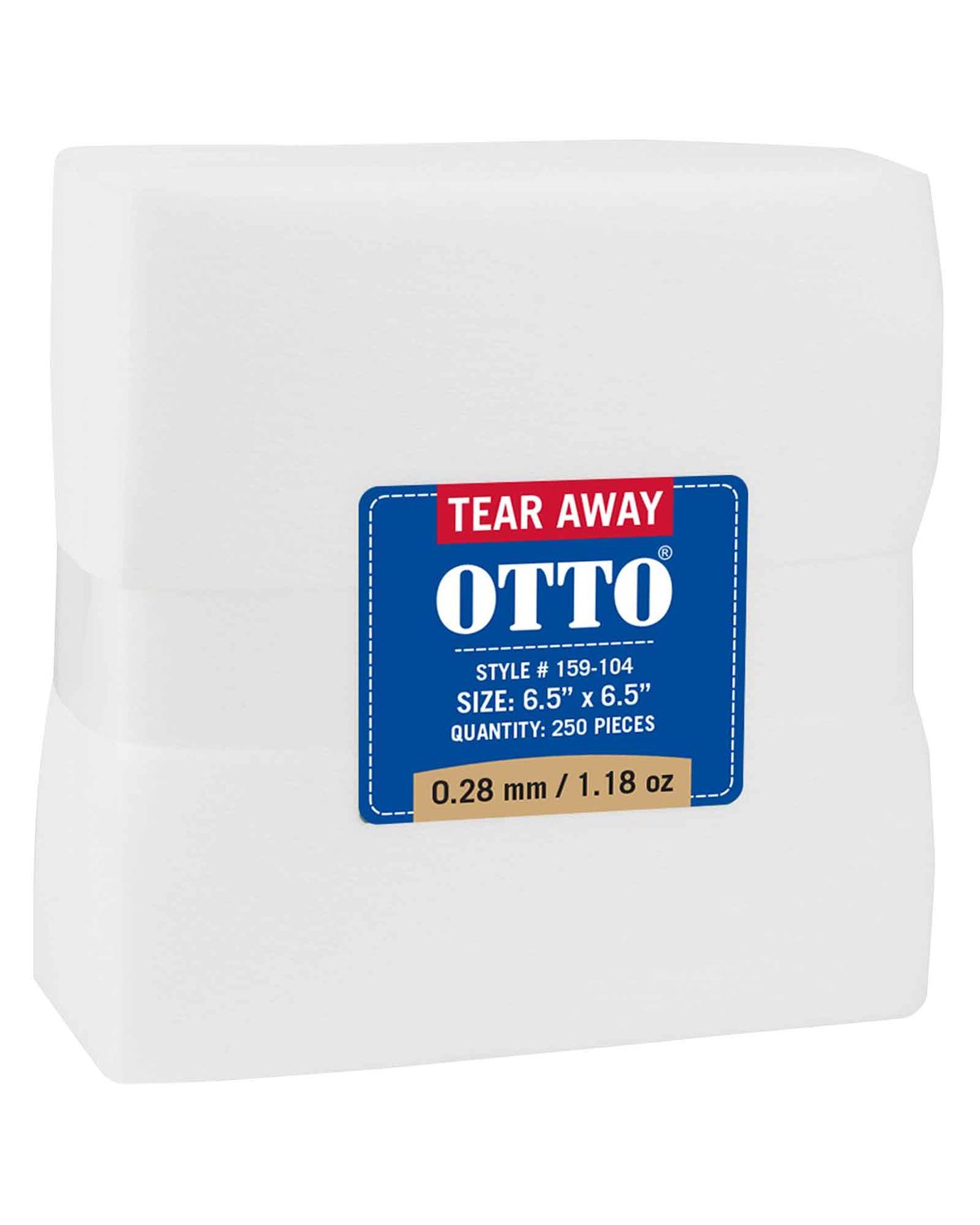 'OTTO 159 104 Otto embroidery stabilizer backing tear away sheets'