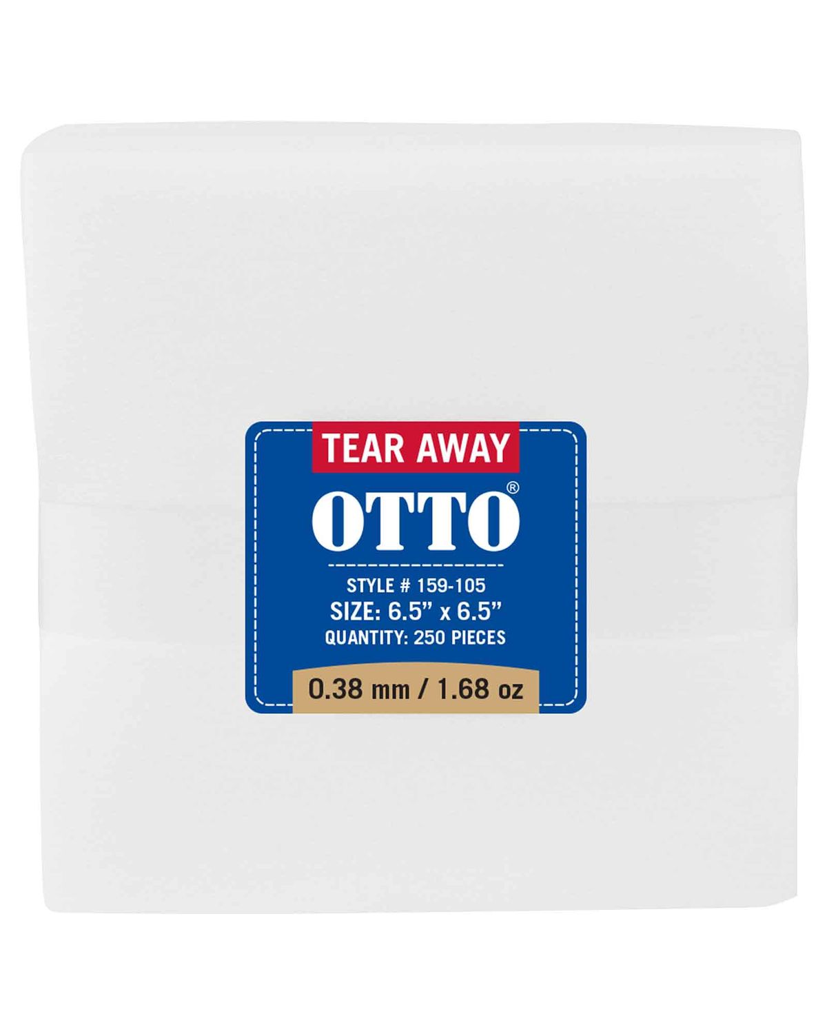 'OTTO 159 105 Otto embroidery stabilizer backing tear away sheets'