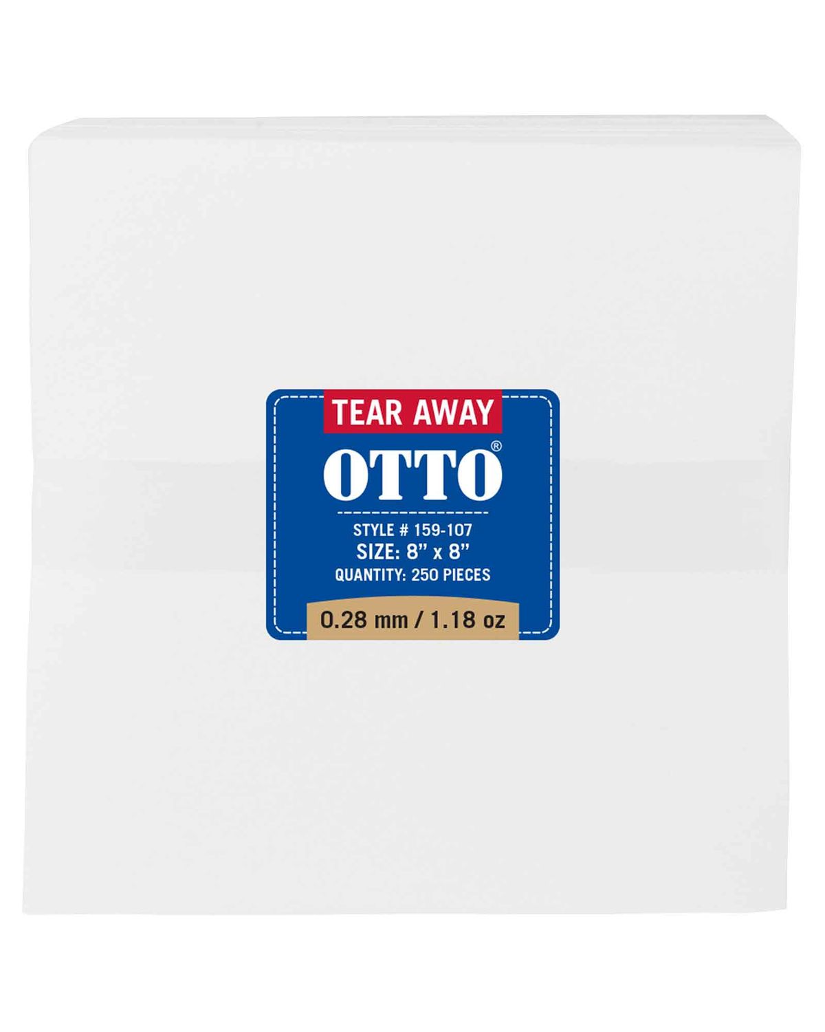 'OTTO 159 107 Otto embroidery stabilizer backing tear away sheets'