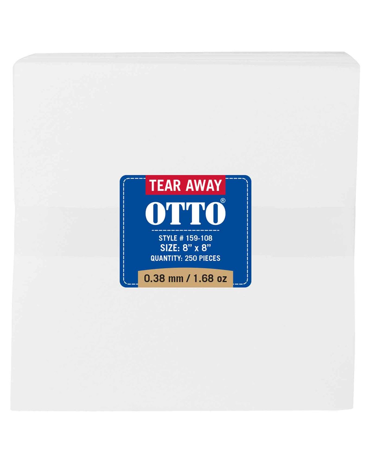 'OTTO 159 108 Otto embroidery stabilizer backing tear away sheets'