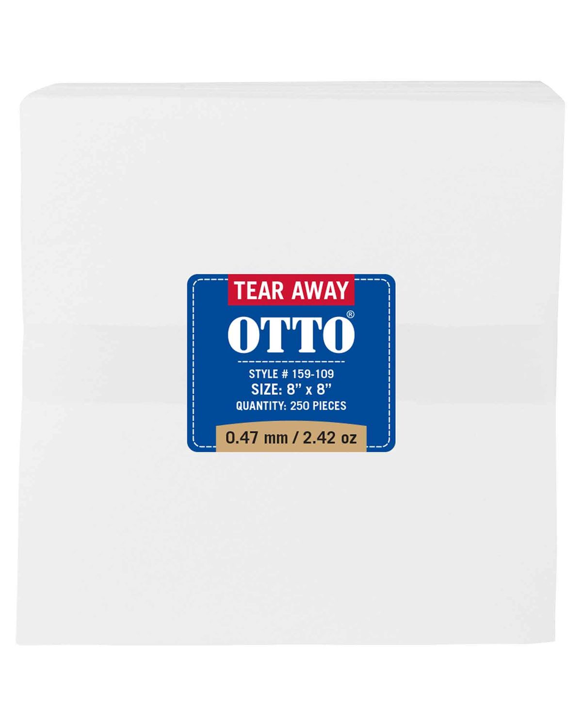 'OTTO 159 109 Otto embroidery stabilizer backing tear away sheets'