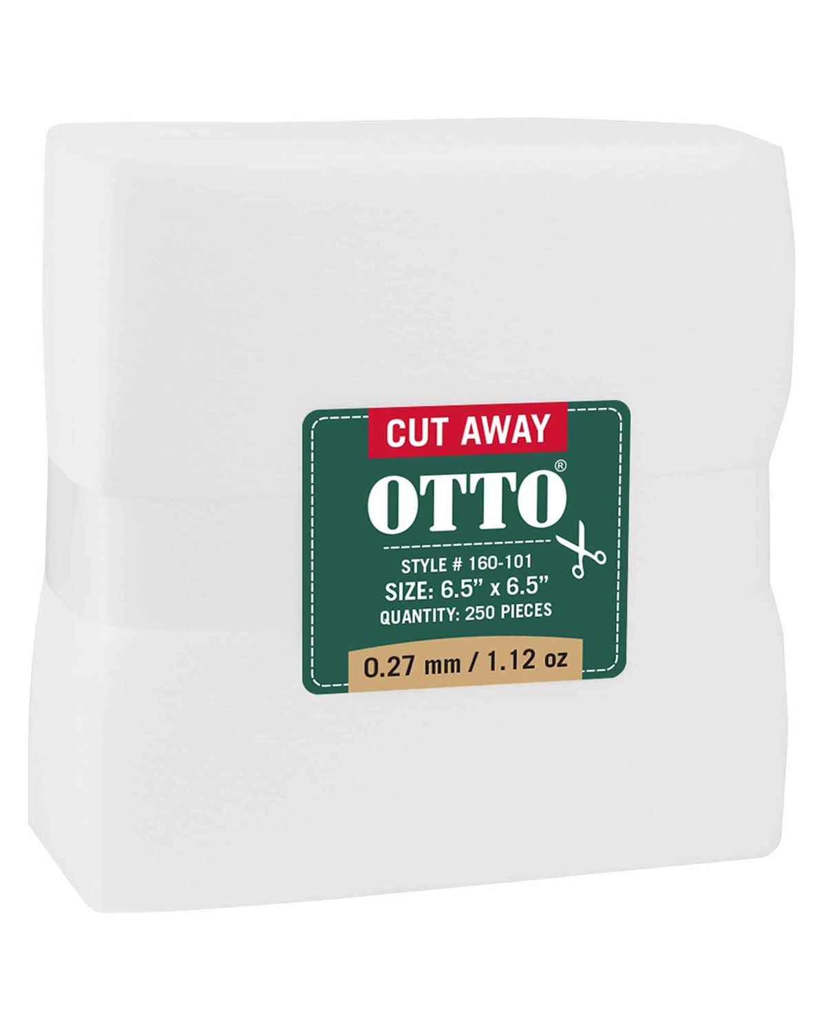 'OTTO 160 101 Otto embroidery stabilizer backing cut away sheets'