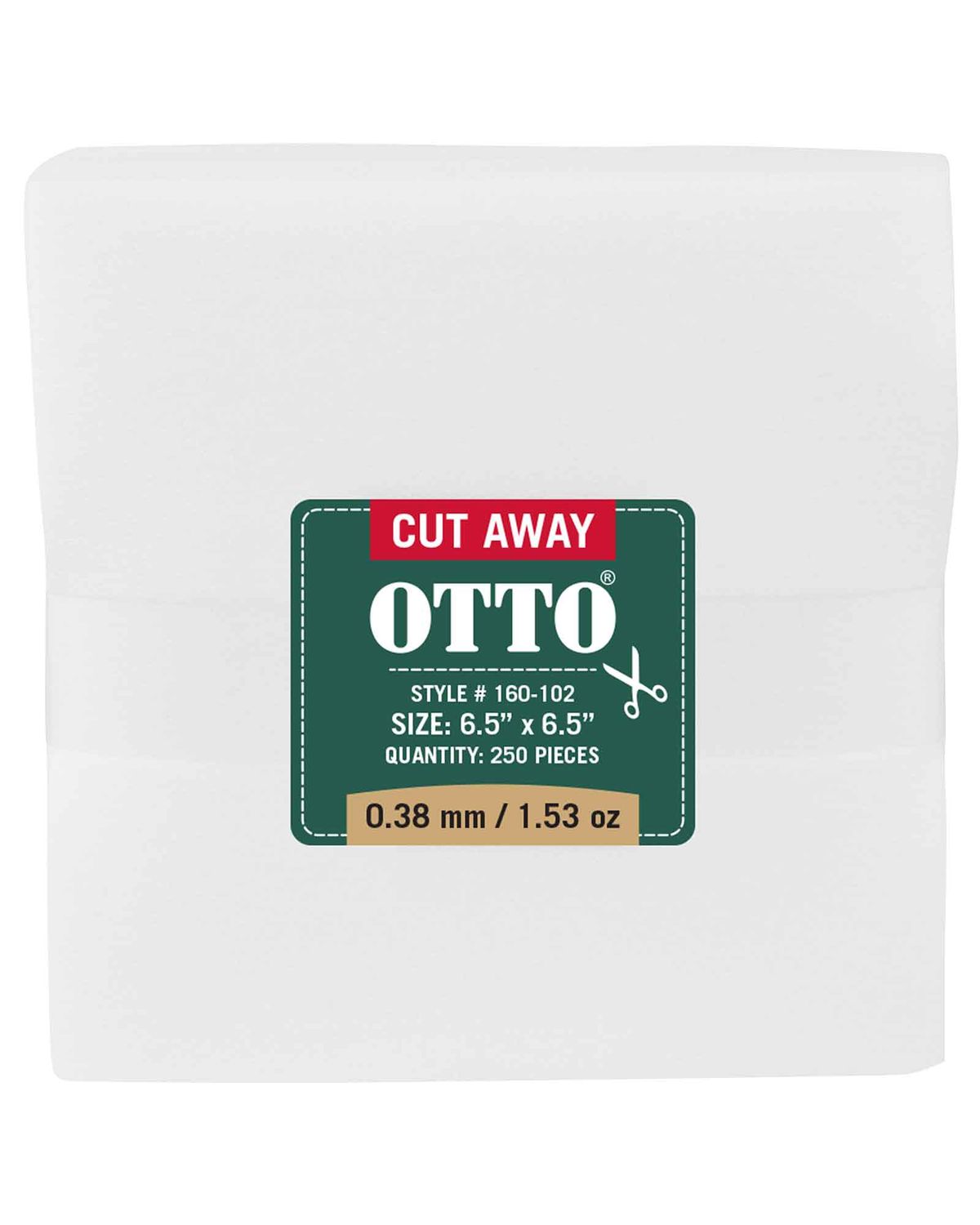 'OTTO 160 102 Otto embroidery stabilizer backing cut away sheets'