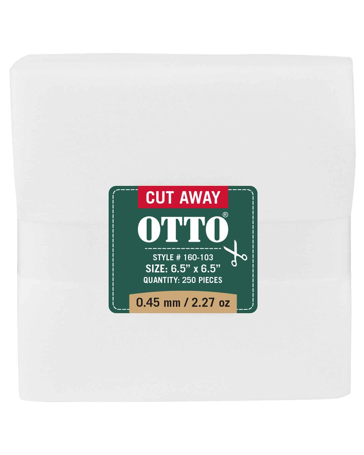 'OTTO 160 103 Otto embroidery stabilizer backing cut away sheets'