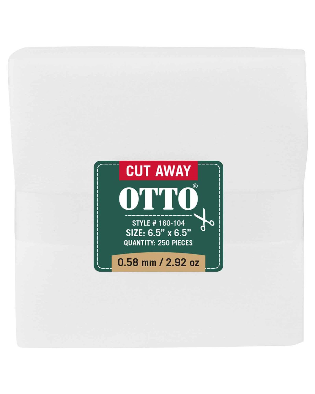 'OTTO 160 104 Otto embroidery stabilizer backing cut away sheets'