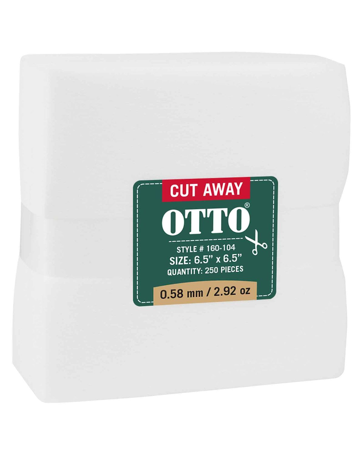 'OTTO 160 104 Otto embroidery stabilizer backing cut away sheets'