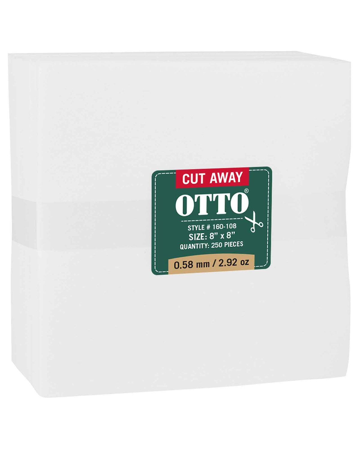 'OTTO 160 108 Otto embroidery stabilizer backing cut away sheets'