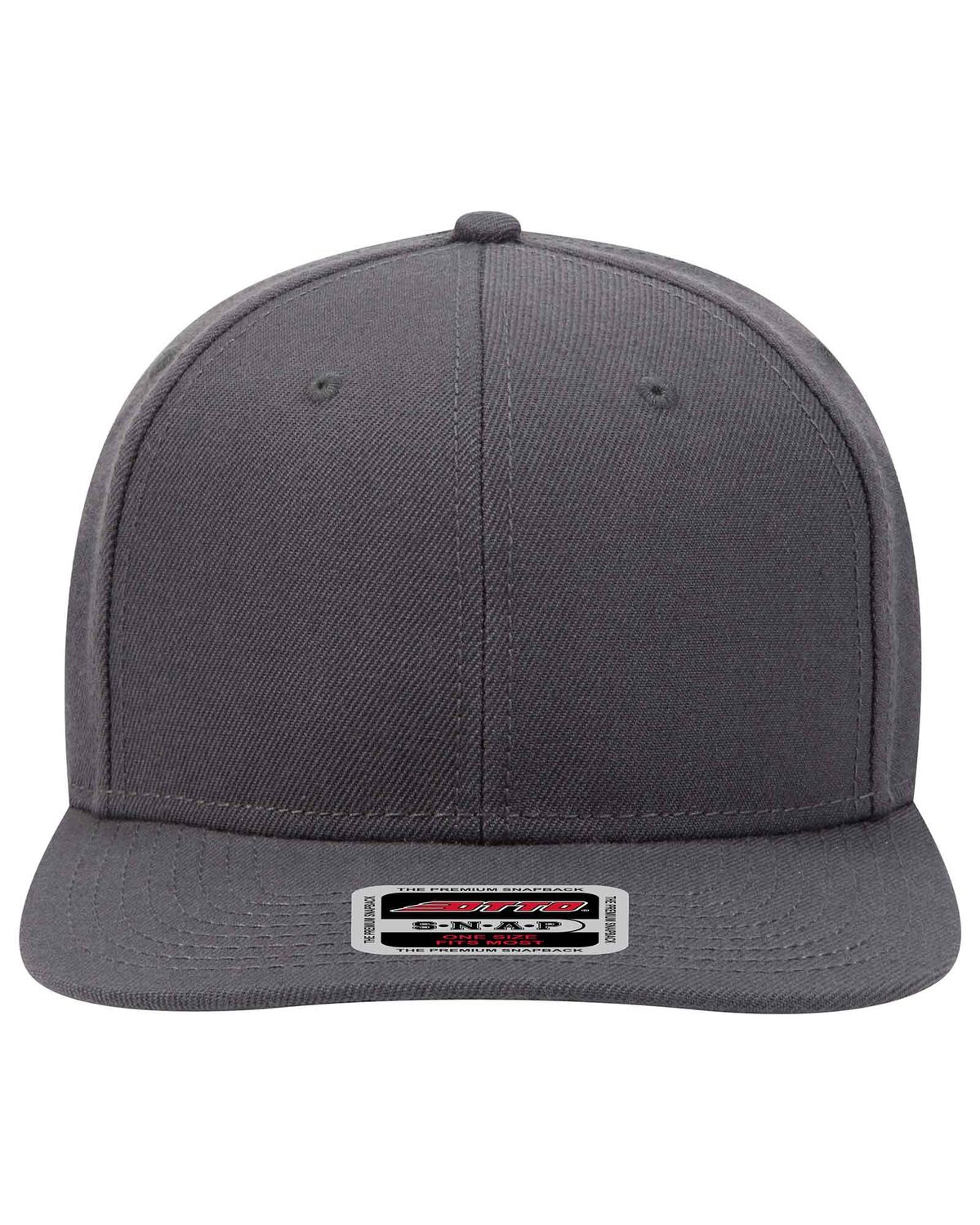 'OTTO 168 1260 Otto cap "otto snap" 6 panel mid profile snapback hat'