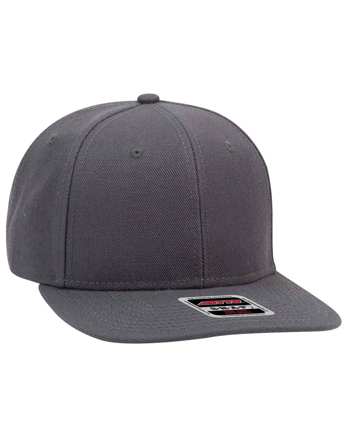 'OTTO 168 1260 Otto cap "otto snap" 6 panel mid profile snapback hat'