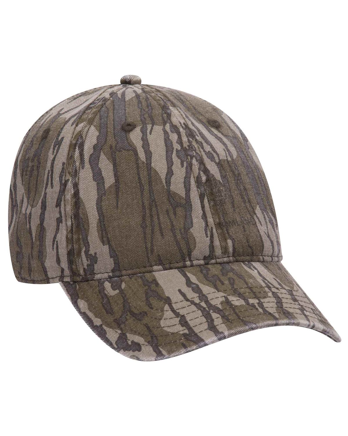 'OTTO 171 1296 mossy oak camouflage cotton 6 panel low profile baseball cap'