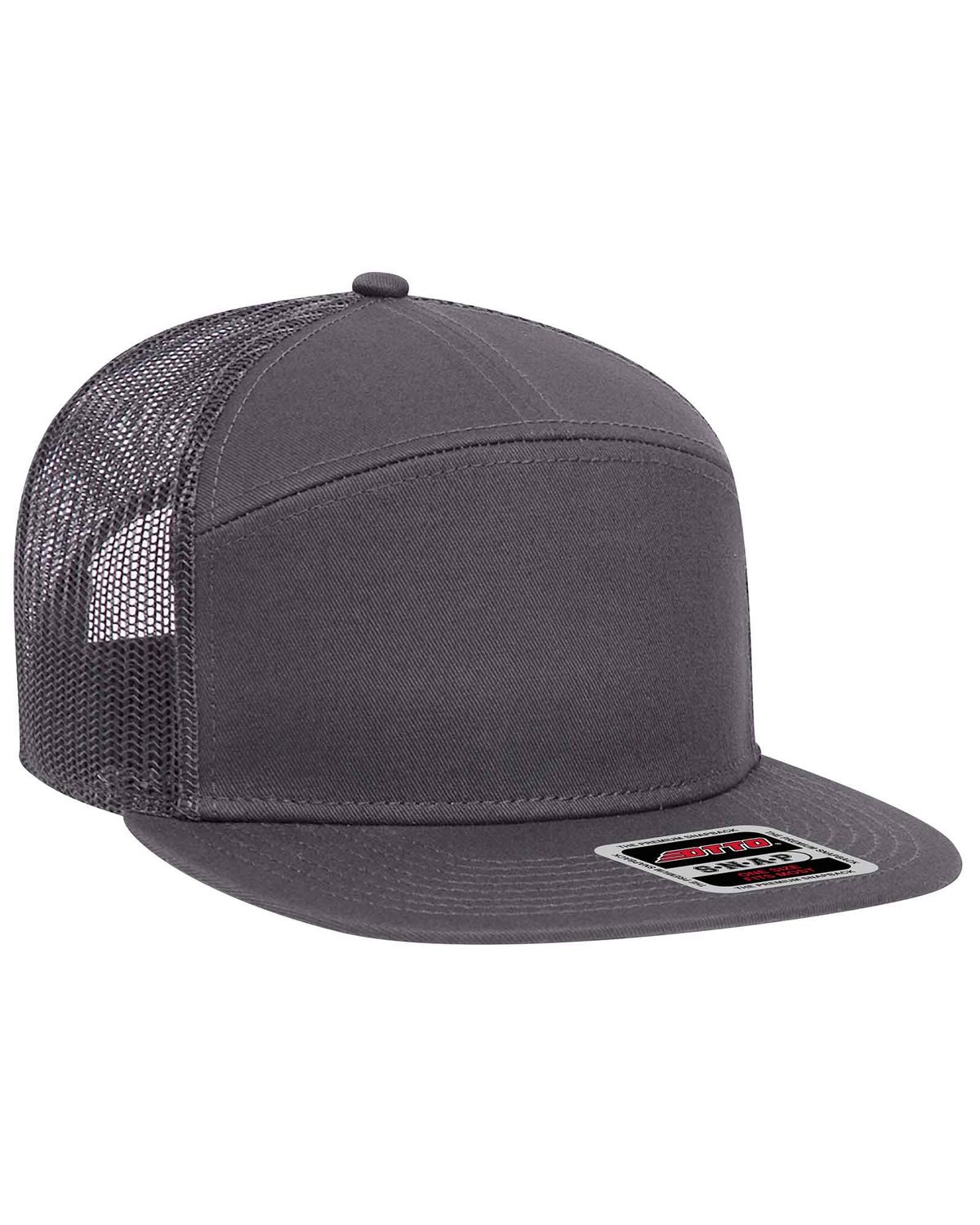 'OTTO 172-1298 - 7 Panel Mesh Back Trucker Snapback Hat'