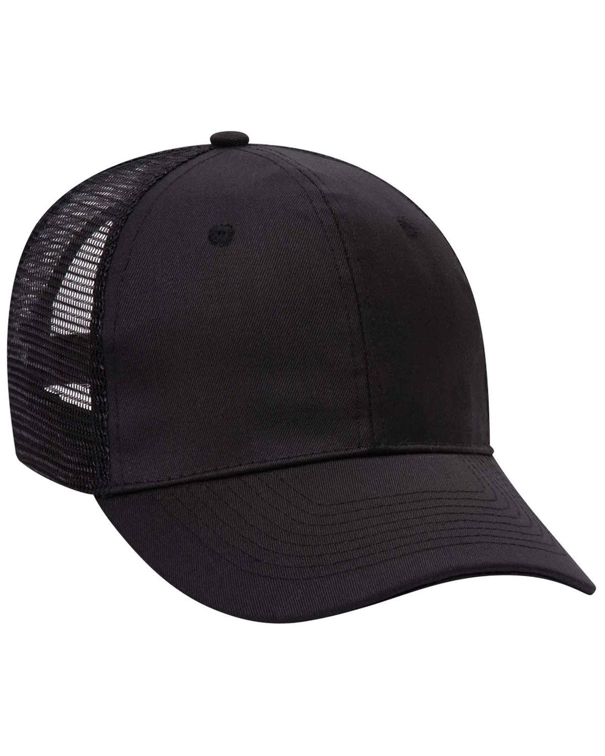 'OTTO 30 1103 Otto cap 6 panel mid profile mesh back trucker hat'