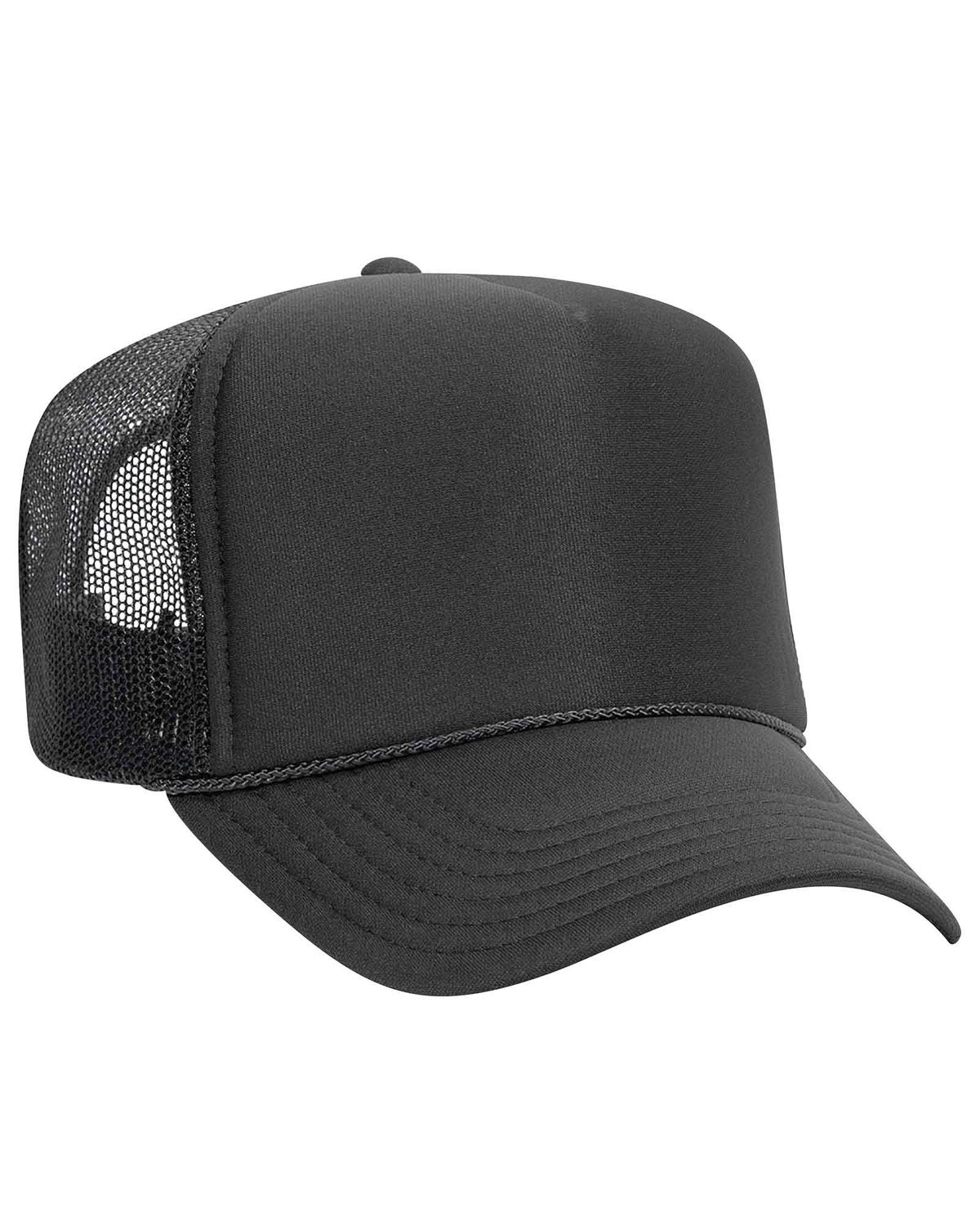 OTTO 39 165 Otto cap 5 panel high crown mesh back trucker hat-Veetrends.com