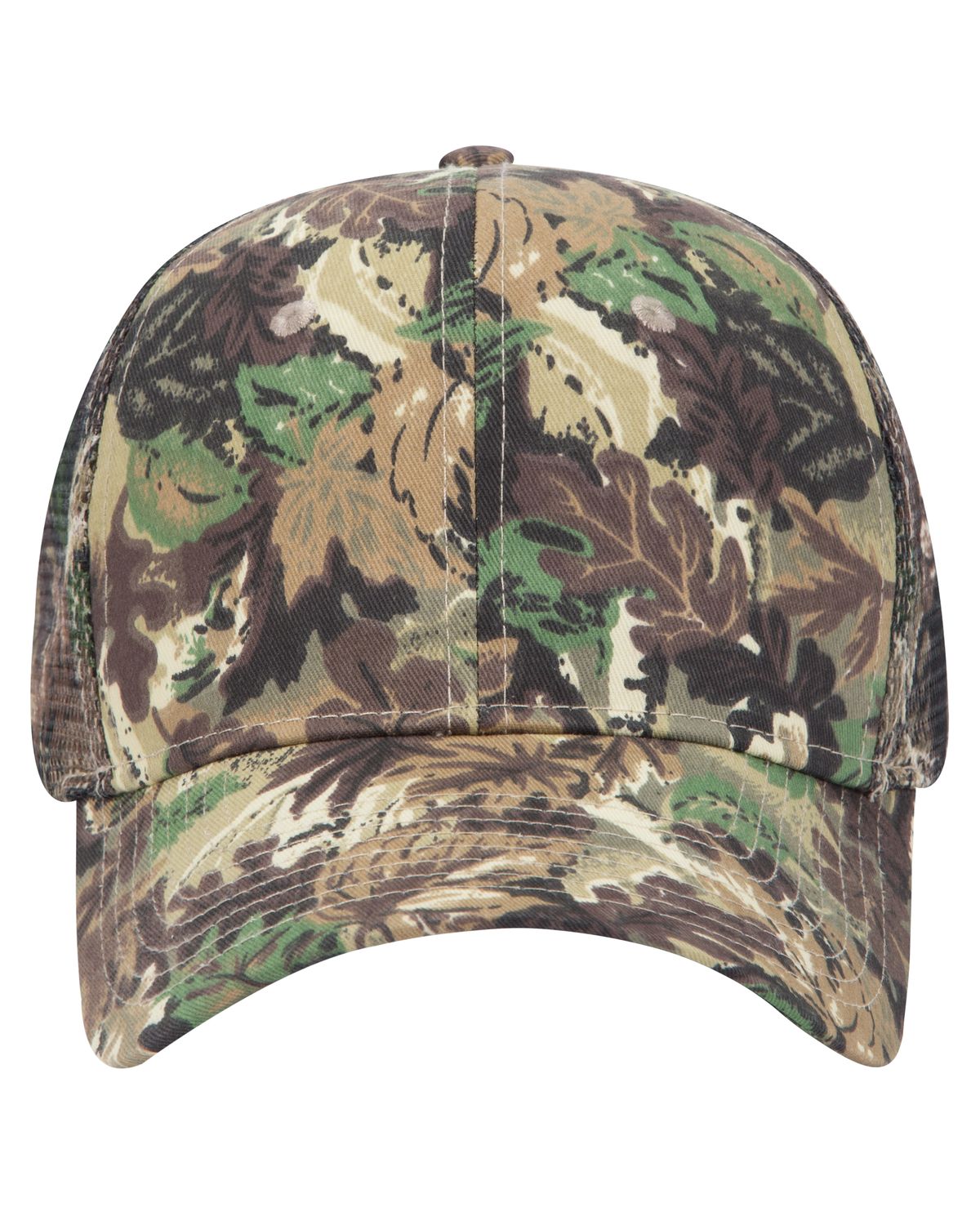 'OTTO 45 052 Otto cap camouflage 6 panel mid profile mesh back trucker hat'