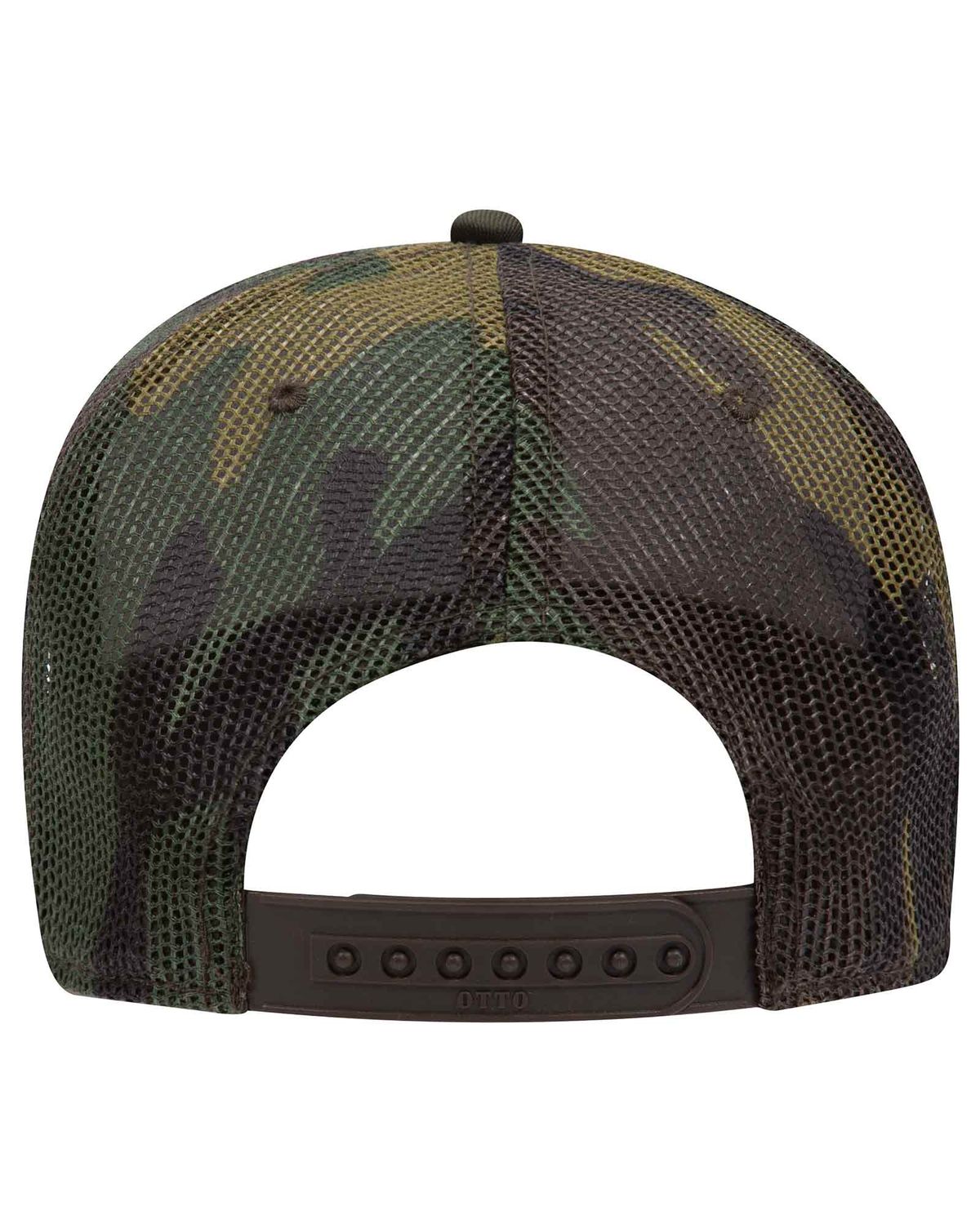 'OTTO 47 049 Otto cap camouflage 5 panel mid crown mesh back trucker hat'