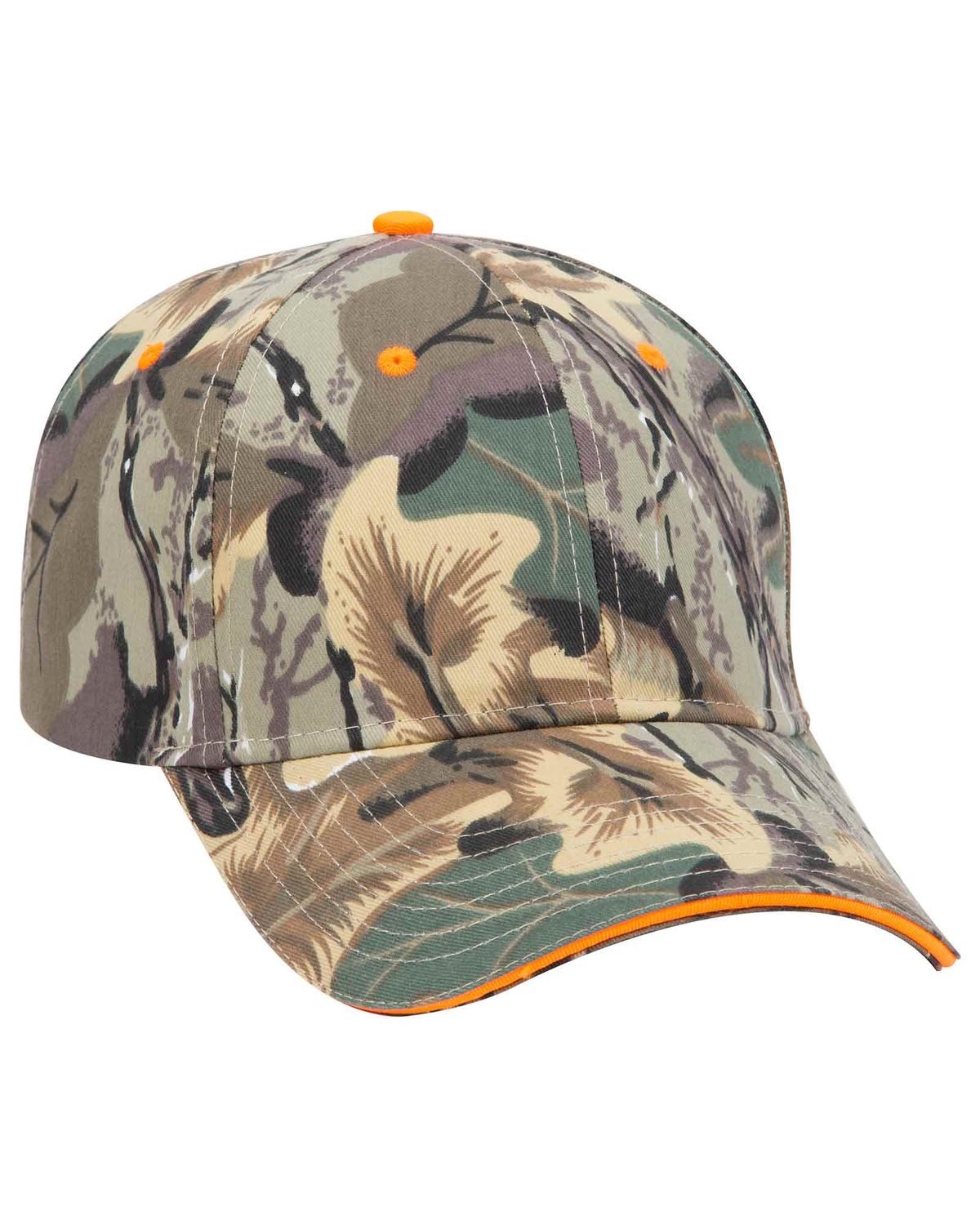 'OTTO 71 602 Otto cap camouflage 6 panel low profile baseball cap'
