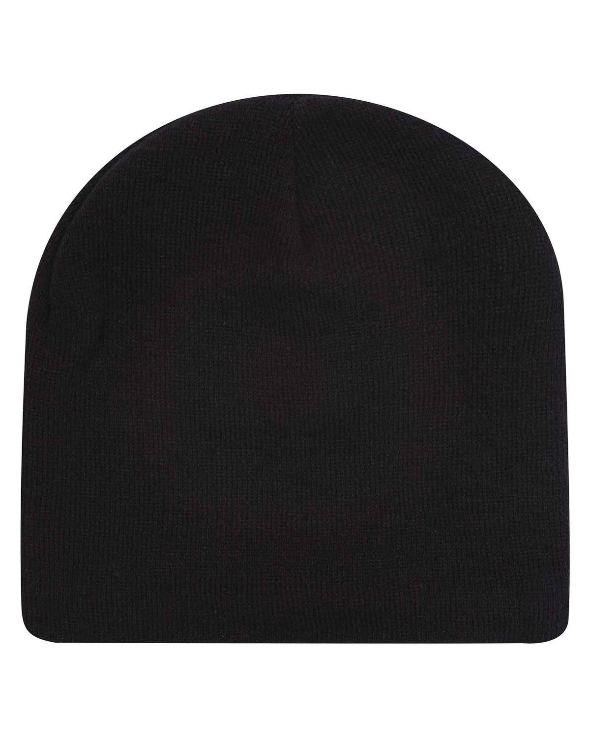 'OTTO 82 1317 Otto cap 9" classic knit beanie w/ inside fleece lining'