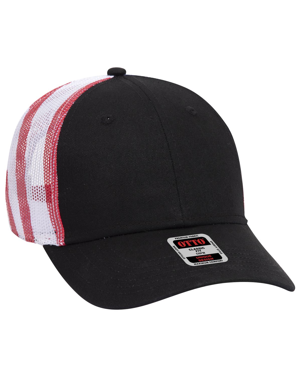 'OTTO 88 1280 Otto cap 6 panel low profile mesh back trucker hat'