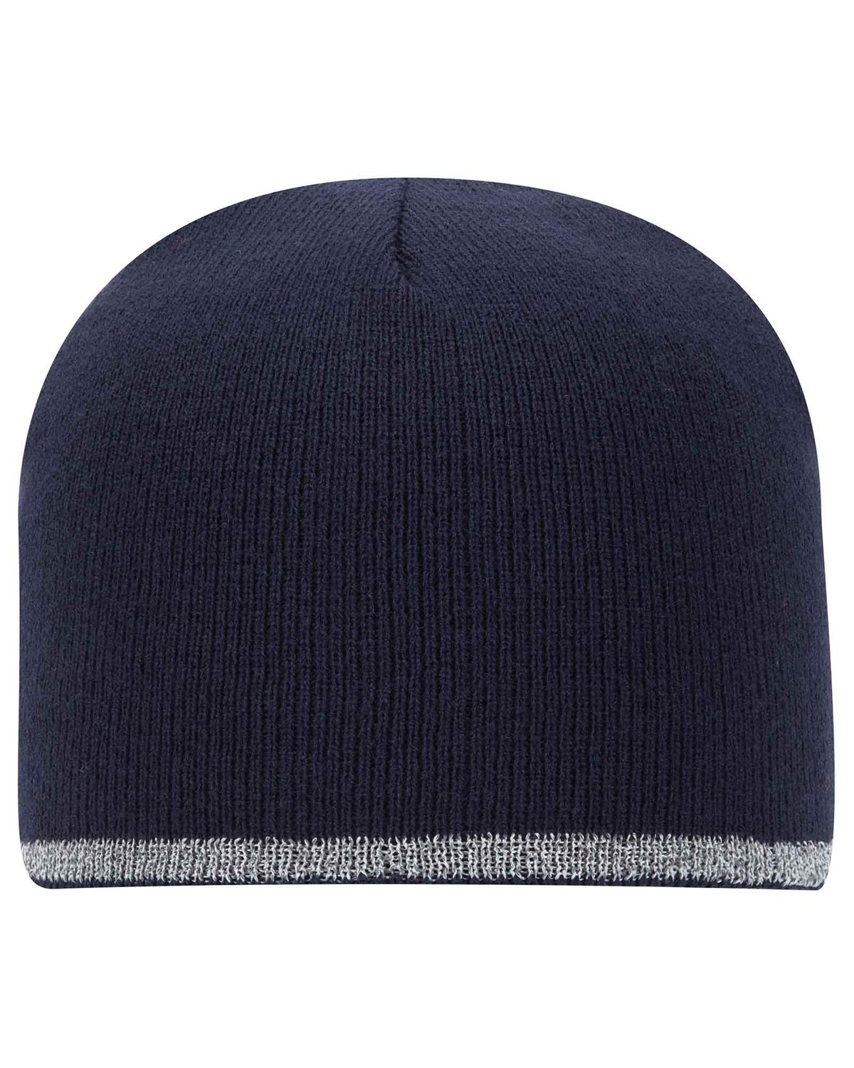 'OTTO 91 1237 Otto cap 9" classic knit beanie w/ reflective stripe'