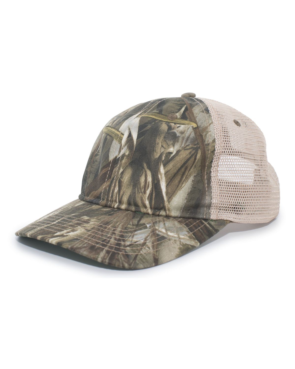 'Pacific Headwear 637C Vintage camo soft trucker snapback cap'