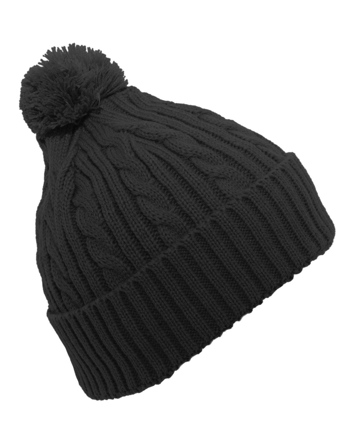 'Pacific Headwear 643K Cable knit pom pom beanie'