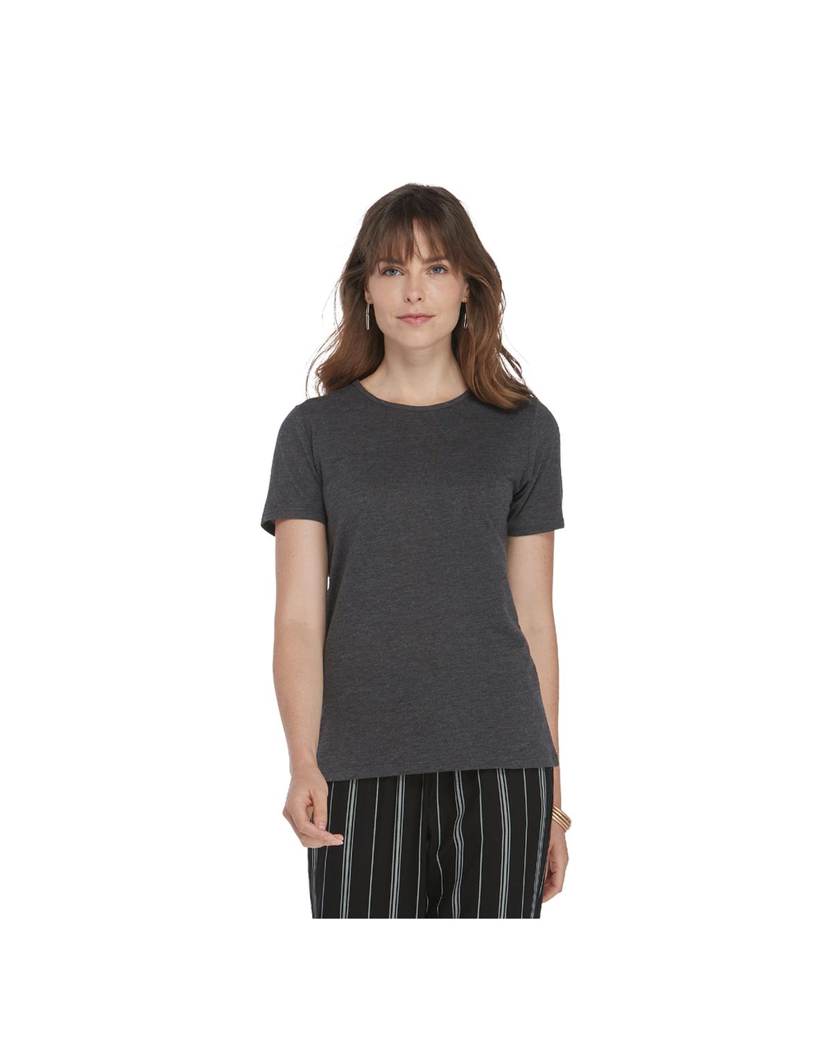 'Platinum P513T Ladies Tri-Blend Short Sleeve Crew Neck Tee'