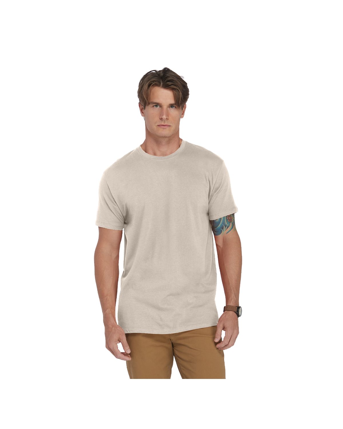 'Platinum P601 100% Cotton Short Sleeve Crew Neck Tee'