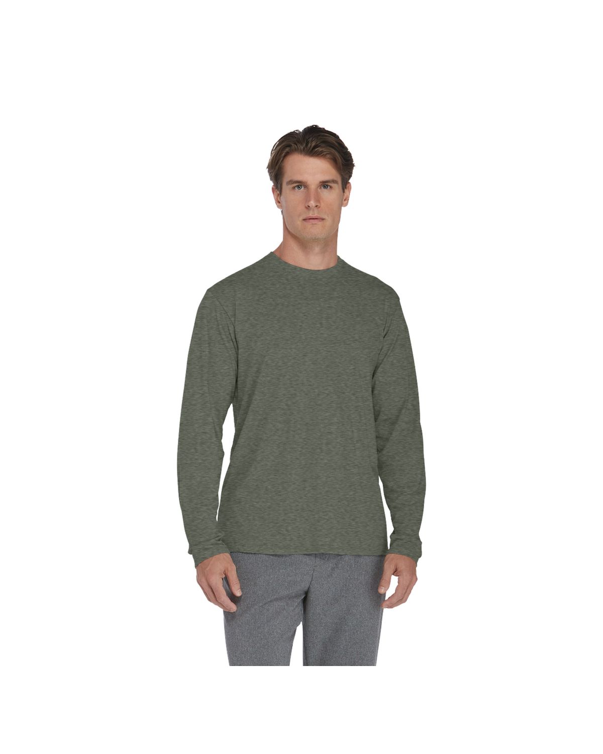 'Platinum P603T Adult Tri-Blend Long Sleeve Crew Neck Tee'