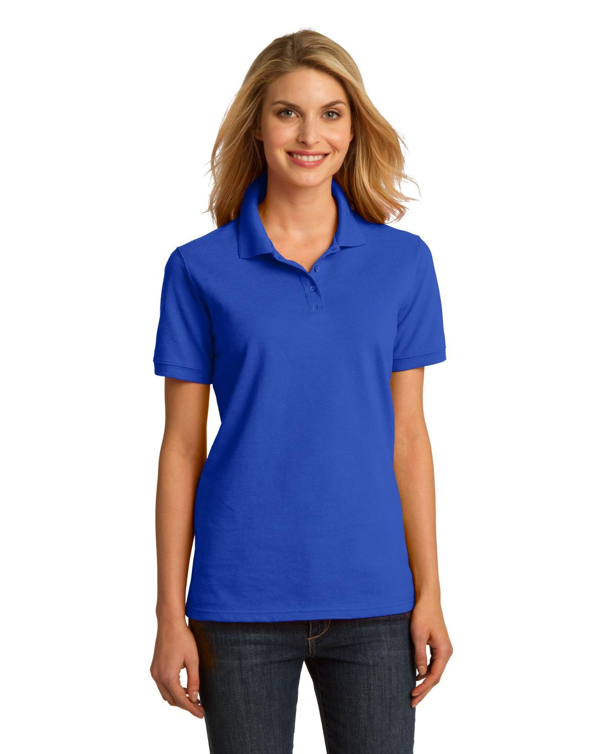 'Port & Company LKP150 Ladies' Ring Spun Pique Polo'