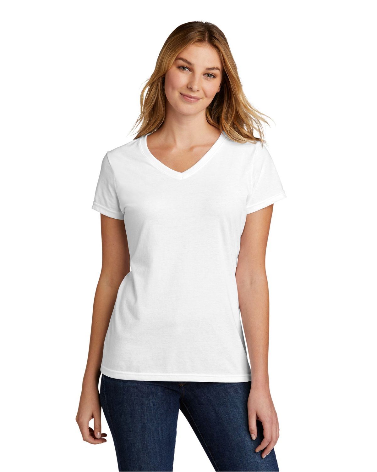 'Port & Company LPC330V mpany  Ladies Tri Blend V Neck Tee.'