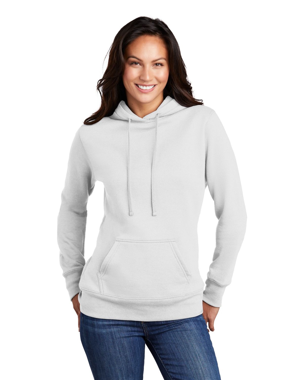 'Port & Company LPC78H mpany  Ladies Core Fleece Pullover Hooded Sweatshirt'